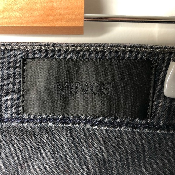 Vince Riley Grey Stripe Skinny Jeans - Picture 10 of 11